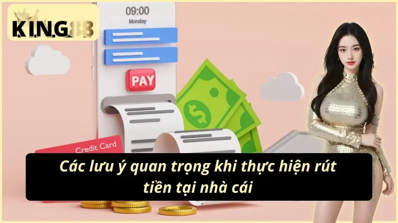 Cách Rút Tiền King88 - Hướng Dẫn Siêu Chi Tiết Từ A Đến Z 3 Lưu ý cần chú ý trong cách rút tiền King88